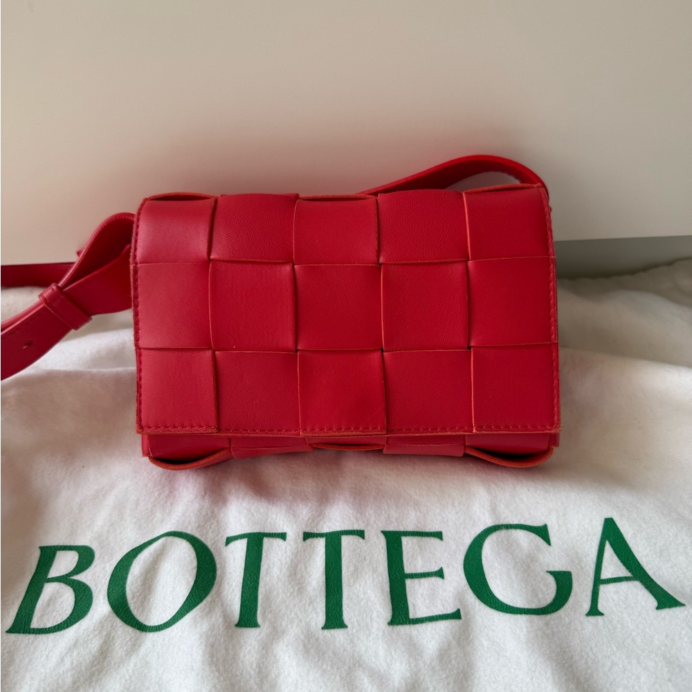 Bottega Veneta Red Cassette Bag